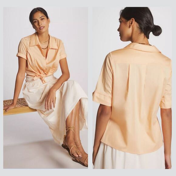 Anthropologie Harshman Button-Down Blouse - New - Large - Picture 1 of 6
